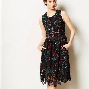 Wolven Anthropologie floral midi cocktail dress NEVER WORN